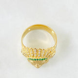 Indian Ring 10gr / Size 11 3/4 / 18K Gold