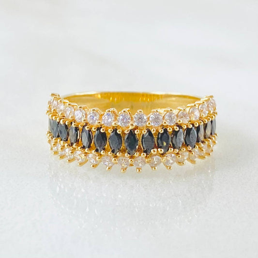 Anillo Churumbela Carril Tupido 3.8gr / T6 3/4 / Oro Amarillo 18K
