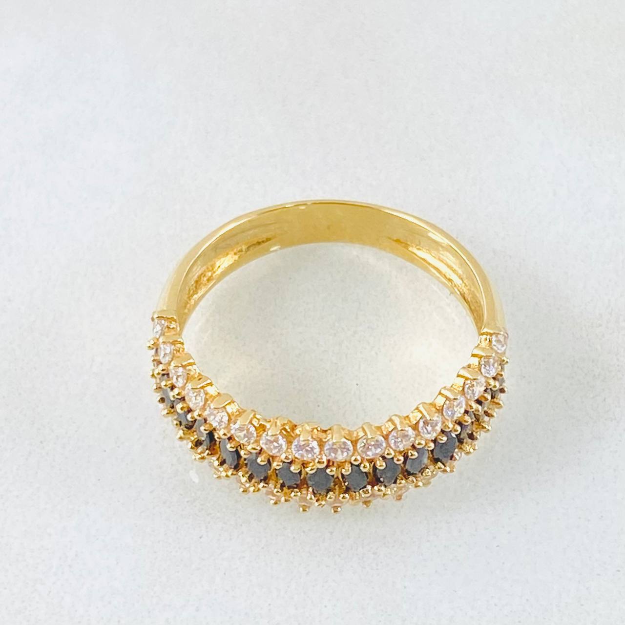 Anillo Churumbela Carril Tupido 3.8gr / T6 3/4 / Oro Amarillo 18K