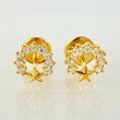 Topos Aro Semi Estrellado 0.65gr / 6mm Oro Amarillo 18K