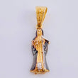 Pendant Santa Muerte 2.45 g / 1 1/4 in Three Golds 18K