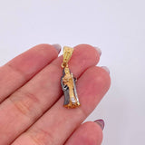 Pendant Santa Muerte 2.45 g / 1 1/4 in Three Golds 18K
