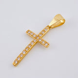 Dije Cruz Tupida 1.75 g / 1 1/4 in Oro Amarillo 18K