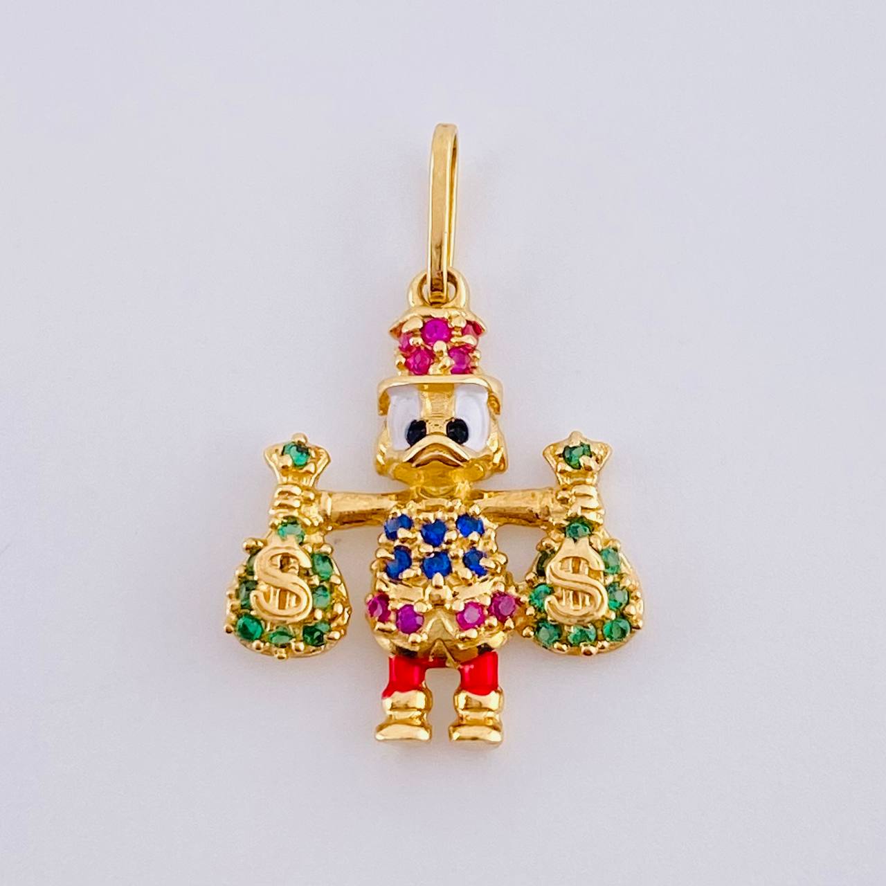 Pendant Duck Money Bag 1.7 g / 3/4 in 18K Yellow Gold