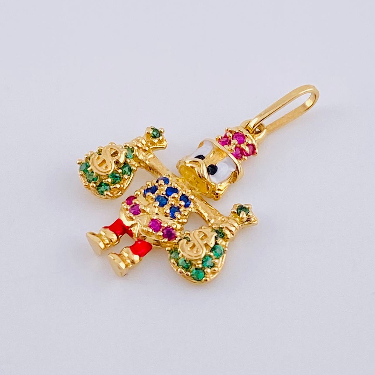 Pendant Duck Money Bag 1.7 g / 3/4 in 18K Yellow Gold