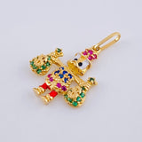 Pendant Duck Money Bag 1.7 g / 3/4 in 18K Yellow Gold