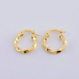 Candongas Kari 0.9 g / 1/2 in Oro Amarillo 18K