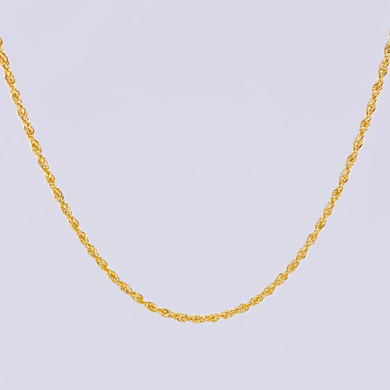 Rope Chain 0.9 g / 17 1/2 in / 1.2 mm 18K Yellow Gold