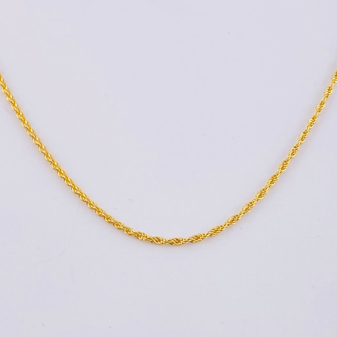 Rope Chain 0.9 g / 17 1/2 in / 1.2 mm 18K Yellow Gold