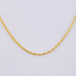 Rope Chain 0.9 g / 17 1/2 in / 1.2 mm 18K Yellow Gold