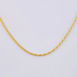 Rope Chain 0.9 g / 17 1/2 in / 1.2 mm 18K Yellow Gold