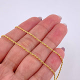 Rope Chain 0.9 g / 17 1/2 in / 1.2 mm 18K Yellow Gold