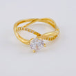 Intertwined Infinity Ring 2.4 g / T6 1/4 18K Yellow Gold