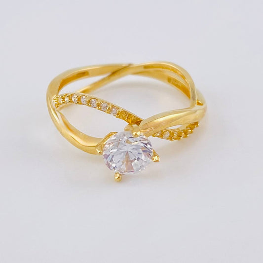 Intertwined Infinity Ring 2.4 g / T6 1/4 18K Yellow Gold