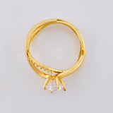 Intertwined Infinity Ring 2.4 g / T6 1/4 18K Yellow Gold