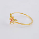 Anillo Libelula 1 g / T8 1/2 Oro Amarillo 18K