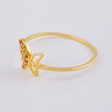 Butterfly Silhouette Ring 1.1 g / T8 1/2 18K Yellow Gold