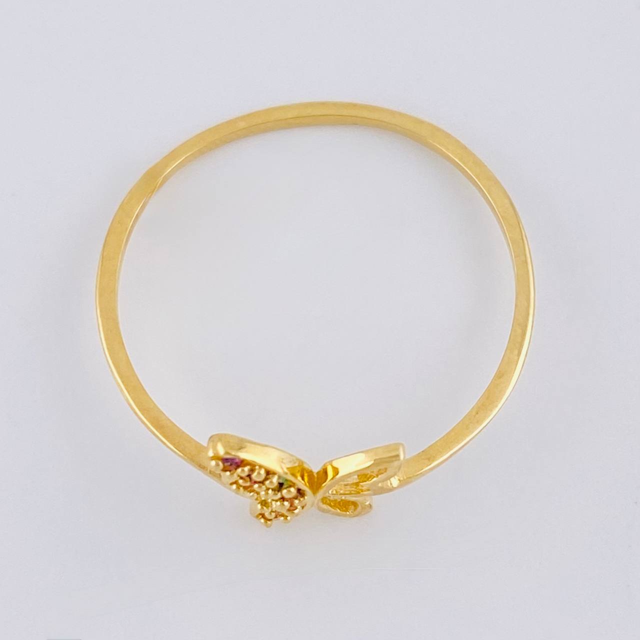 Butterfly Silhouette Ring 1.1 g / T8 1/2 18K Yellow Gold