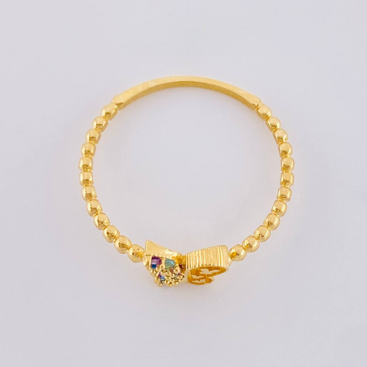 Matte Butterfly Ring 1.5 g / T8 1/2 18K Yellow Gold