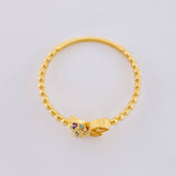 Matte Butterfly Ring 1.5 g / T8 1/2 18K Yellow Gold