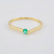 Drop Ring Emerald 8Pts 1.55 g / T8 18K Yellow Gold