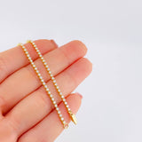 Tennis Bracelet Diamonds 1.96 Cts 2.4 g / 7 in / 1.9 mm 18K Yellow Gold