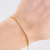 Tennis Bracelet Diamonds 1.96 Cts 2.4 g / 7 in / 1.9 mm 18K Yellow Gold