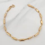 Rustic Bracelet Barrel 3.6 g / 8 1/4 in / 3.4 mm 18K Yellow Gold