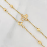 Bracelet Espiga Ángel 2.55 g / 9 3/4 in / 4 mm Yellow Gold 18K