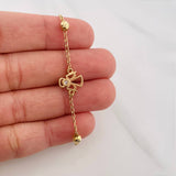 Bracelet Espiga Ángel 2.55 g / 9 3/4 in / 4 mm Yellow Gold 18K