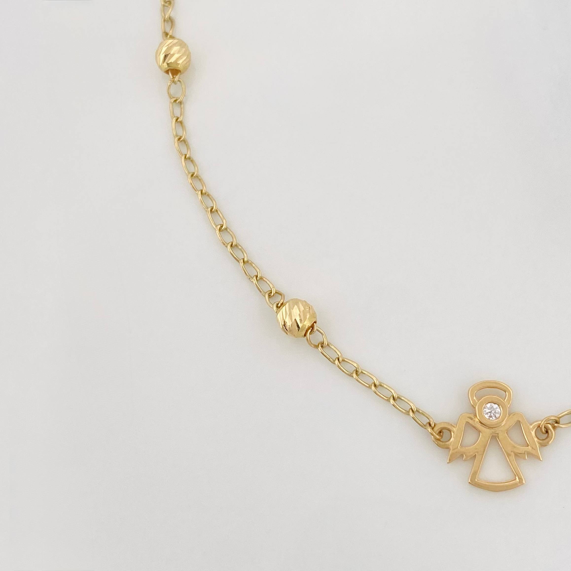 Bracelet Espiga Ángel 2.55 g / 9 3/4 in / 4 mm Yellow Gold 18K