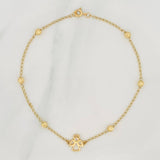 Bracelet Espiga Ángel 2.55 g / 9 3/4 in / 4 mm Yellow Gold 18K