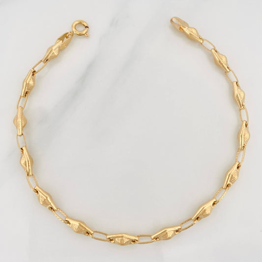 Rustic Bracelet 3.95 g / 8 1/4 in / 4.5 mm 18K Yellow Gold