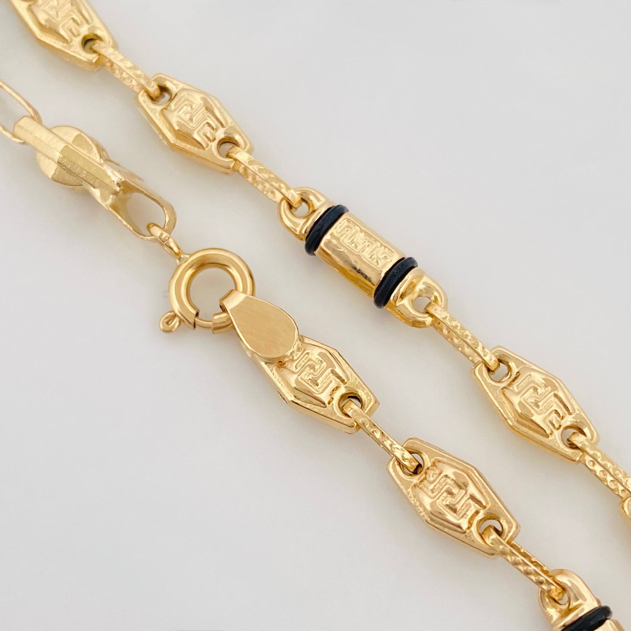 Rustic Tribal Bracelet 5 g / 8 in / 4.1 mm 18K Yellow Gold
