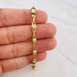 Rustic Tribal Bracelet 5 g / 8 in / 4.1 mm 18K Yellow Gold