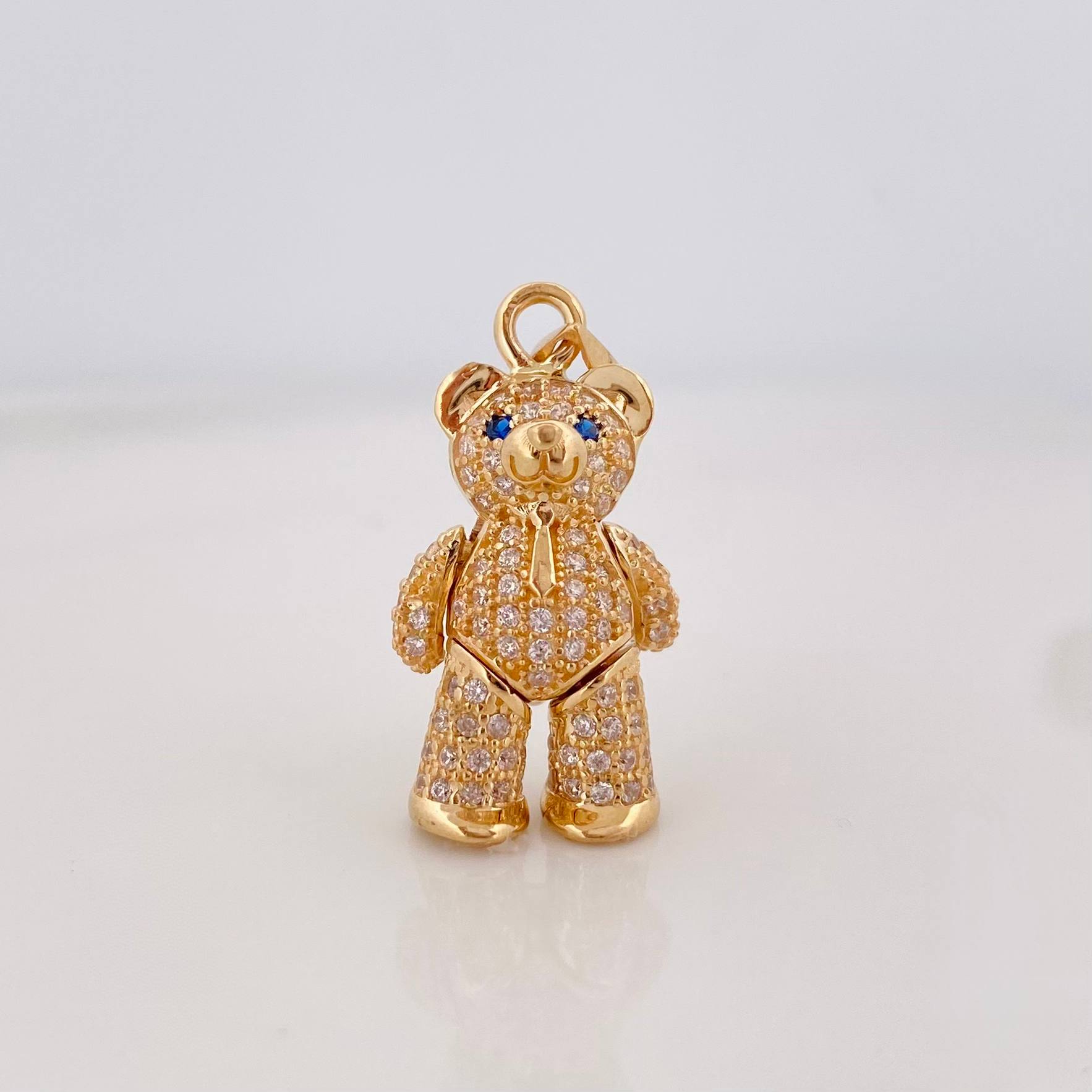 Articulated Bear Pendant 4.35 g / 1 1/4 in 18K Yellow Gold