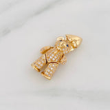 Articulated Bear Pendant 4.35 g / 1 1/4 in 18K Yellow Gold