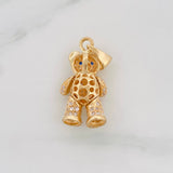 Articulated Bear Pendant 4.35 g / 1 1/4 in 18K Yellow Gold