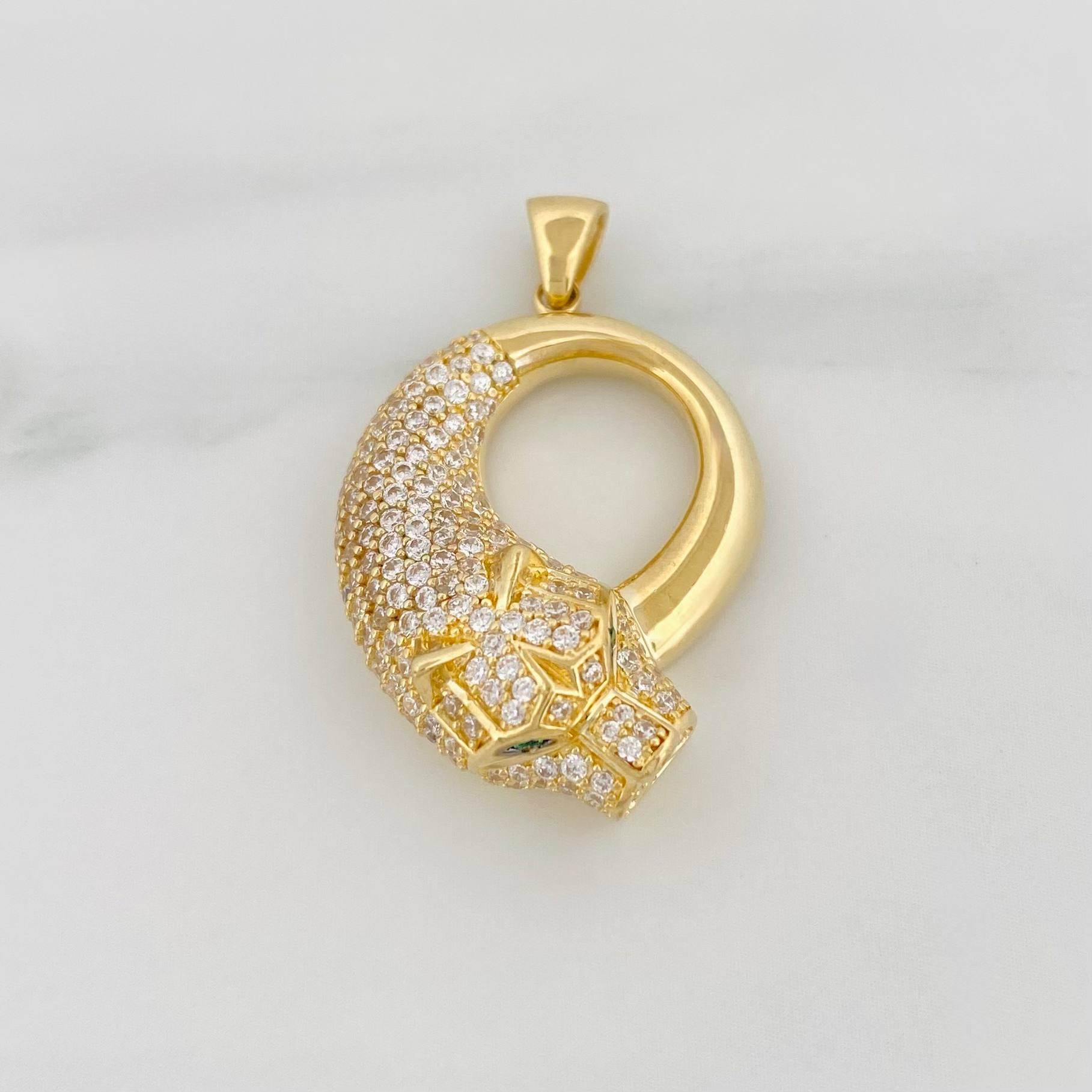 Dije Pantera 4.75 g / 1 1/4 in Oro Amarillo 18K