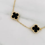 Modular Bracelet Classic Link Clover 4.15 g / 6 1/2 in - 5 1/2 in / 1.4 mm Yellow Gold 18K