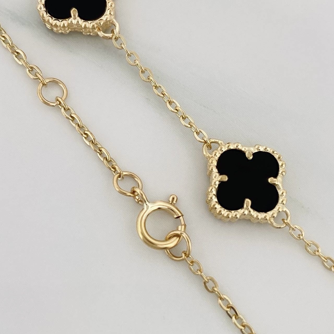 Modular Bracelet Classic Link Clover 4.15 g / 6 1/2 in - 5 1/2 in / 1.4 mm Yellow Gold 18K