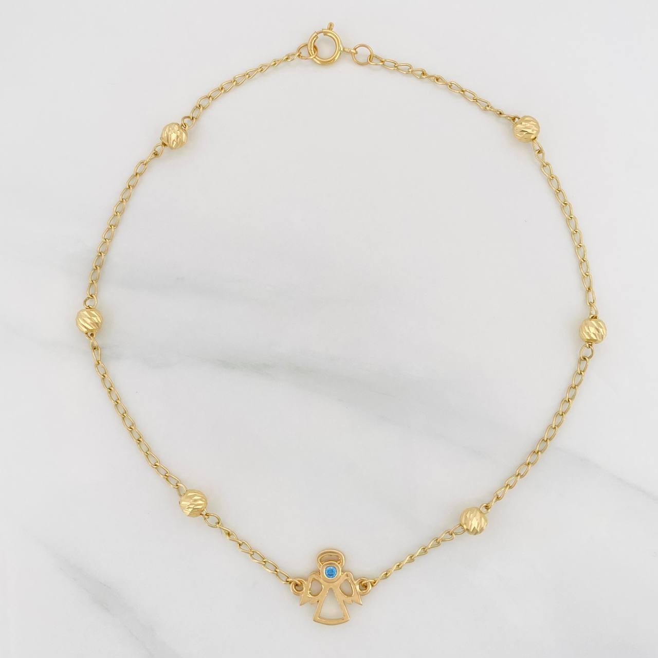 Bracelet Espiga Ángel 2.7 g / 9 3/4 in / 4 mm Yellow Gold 18K