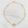 Bracelet Espiga Ángel 2.7 g / 9 3/4 in / 4 mm Yellow Gold 18K