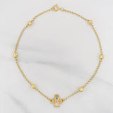 Bracelet Espiga Ángel 2.7 g / 9 3/4 in / 4 mm Yellow Gold 18K