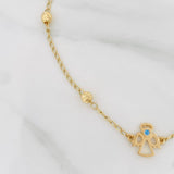 Bracelet Espiga Ángel 2.7 g / 9 3/4 in / 4 mm Yellow Gold 18K