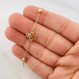Bracelet Espiga Ángel 2.7 g / 9 3/4 in / 4 mm Yellow Gold 18K