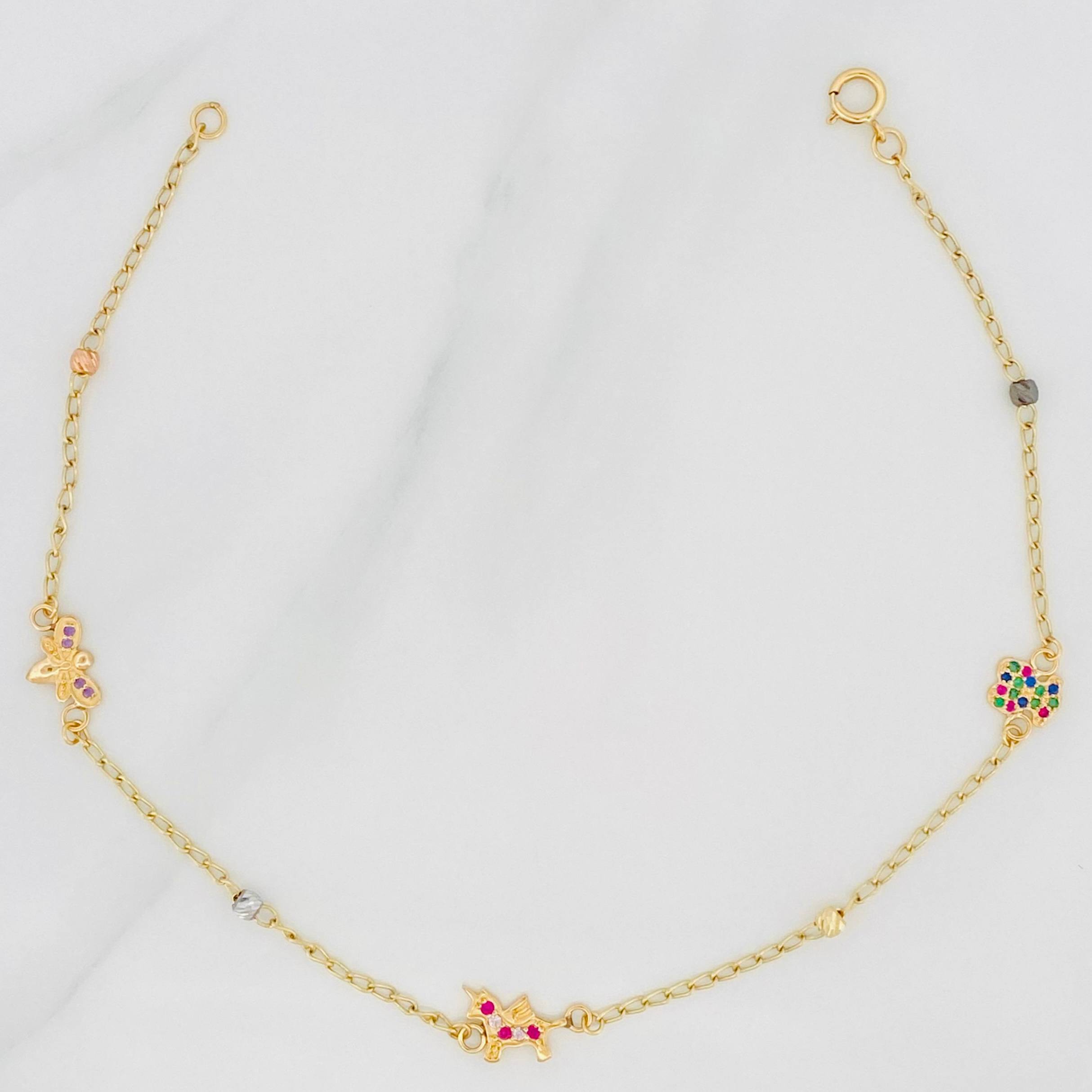 Bracelet Espiga Figures 2.5 g / 9 3/4 in / 3 mm Yellow Gold 18K