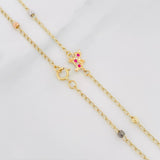 Bracelet Espiga Figures 2.5 g / 9 3/4 in / 3 mm Yellow Gold 18K