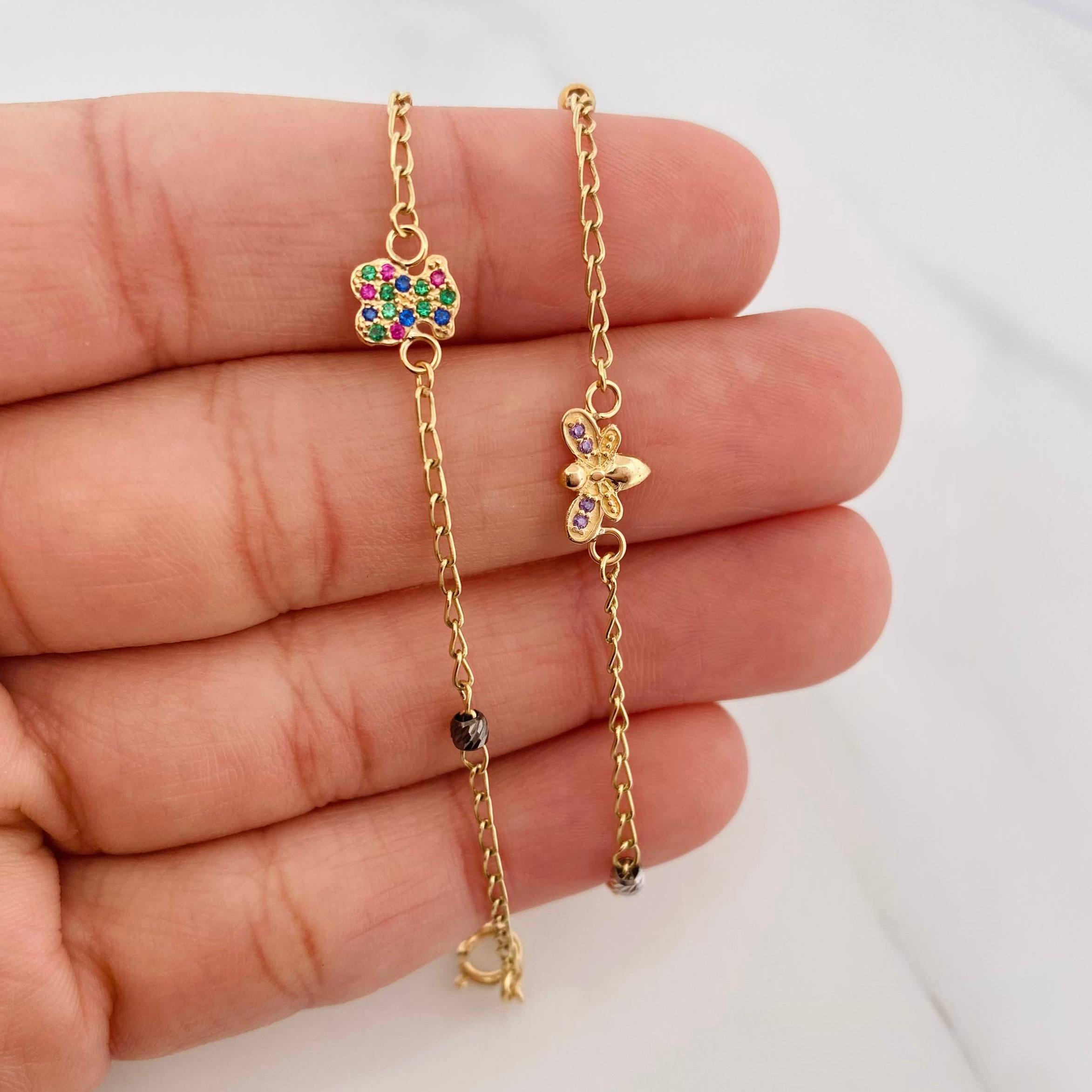 Bracelet Espiga Figures 2.5 g / 9 3/4 in / 3 mm Yellow Gold 18K