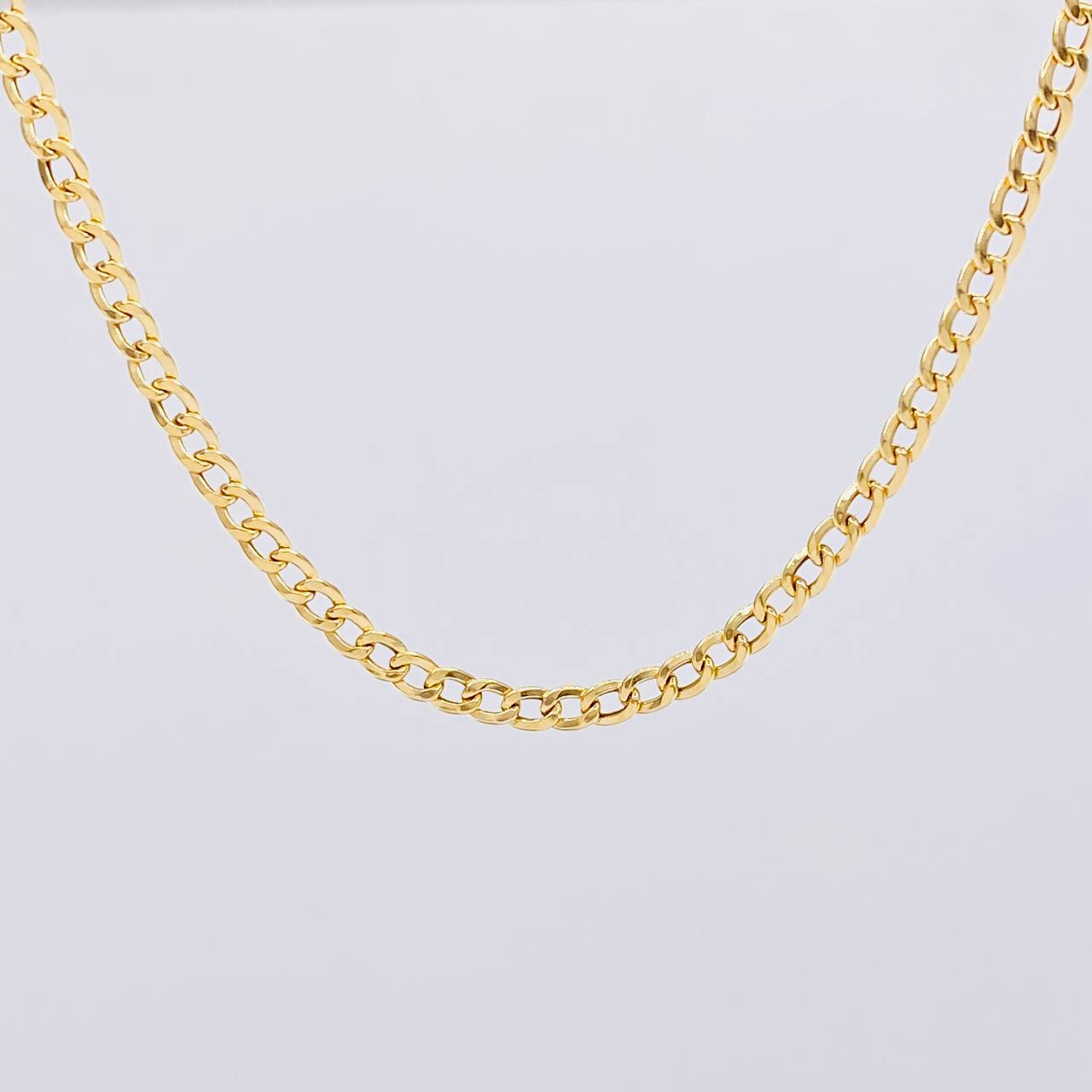 Cadena Cubana 4.25g / 24 in / 3.05mm Oro Amarillo 18K